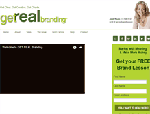 Tablet Screenshot of getrealbranding.com